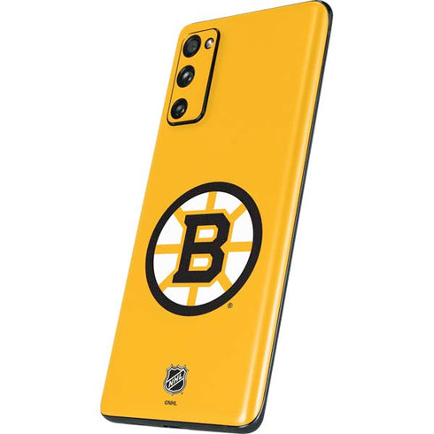 NHL Boston Bruins Solid Background Galaxy S20 Fan Edition Skin